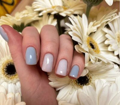 Natural nude manicure