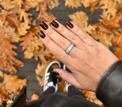Brown gel nails